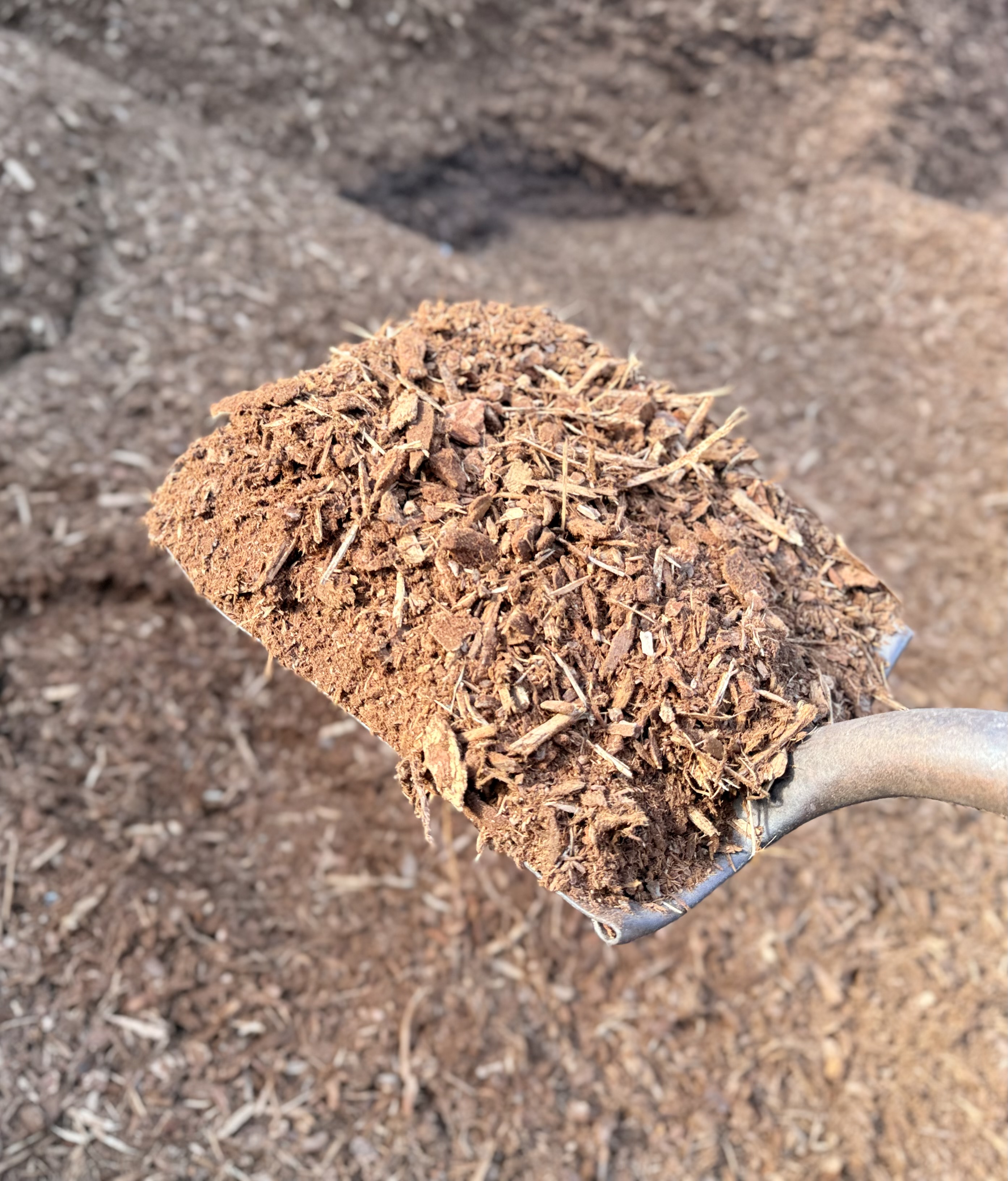 Fresh Medium Fir Barkdust Mulch delivered in bulk by Yard Drop